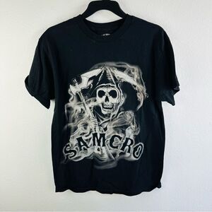 Sons Of Anarchy Black Grim Reaper‎ Sam Cro Tee Size M